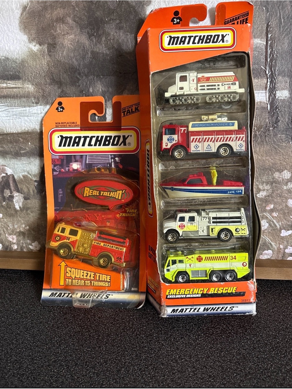 Vintage Matchbox Emergency Rescue Vehicle Set of (2) 1998